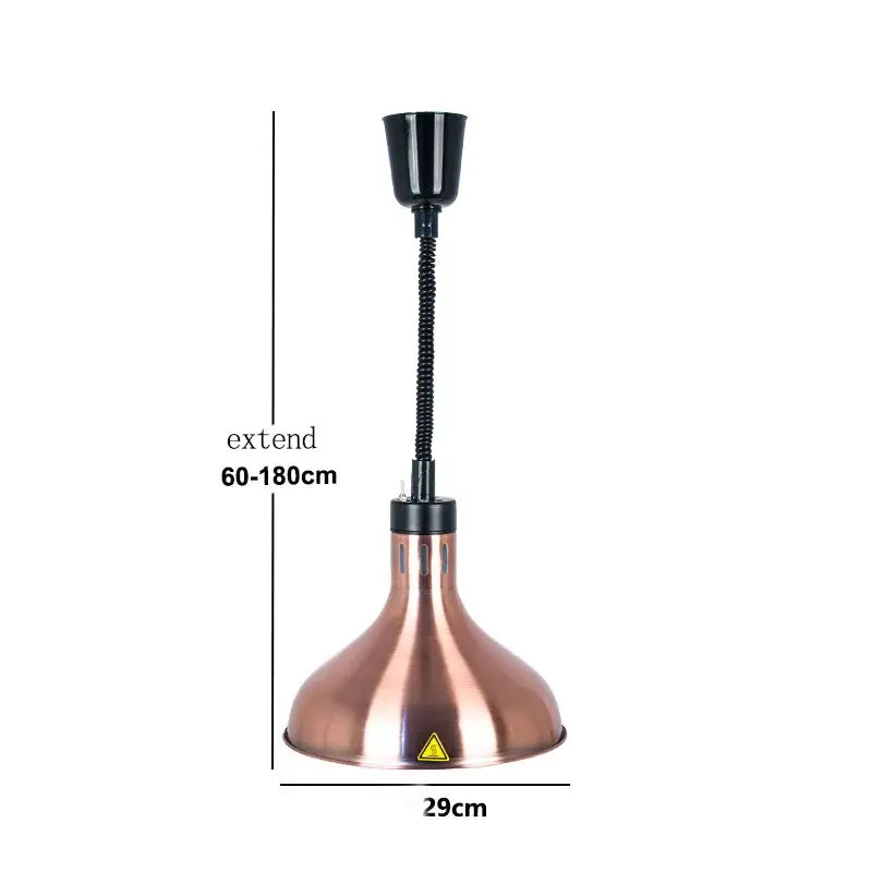 Gold Copper Heat Pendant Light