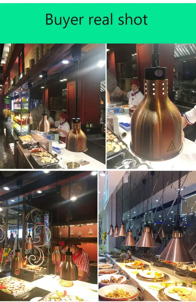 Gold Copper Heat Pendant Light