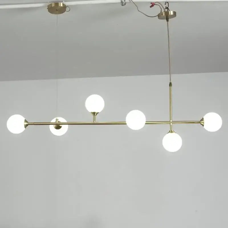 Copper Globe Ceiling Chandelier