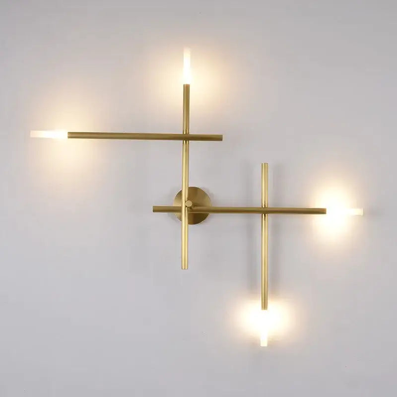 Gold Cross Wall Sconce