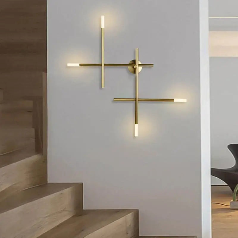 Gold Cross Wall Sconce