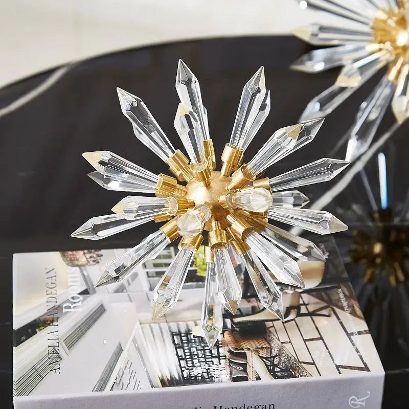 Gold Crystal Ball Decoration