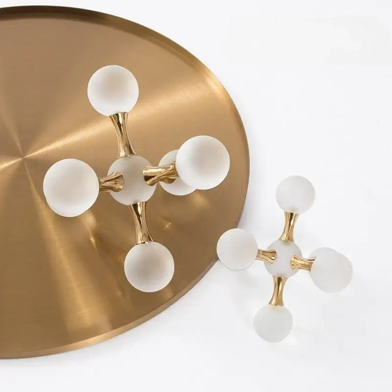 Gold Crystal Geometric Ornament