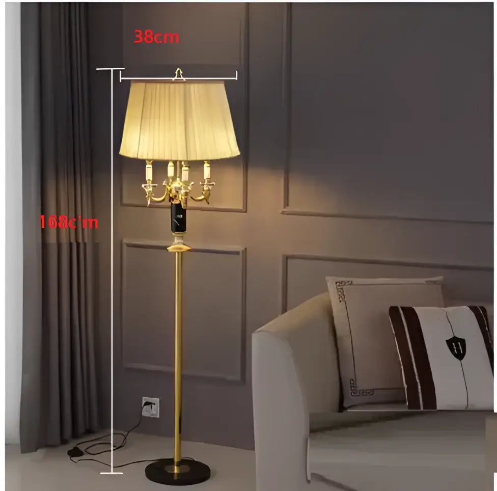 Gold Crystal Black Table Lamp