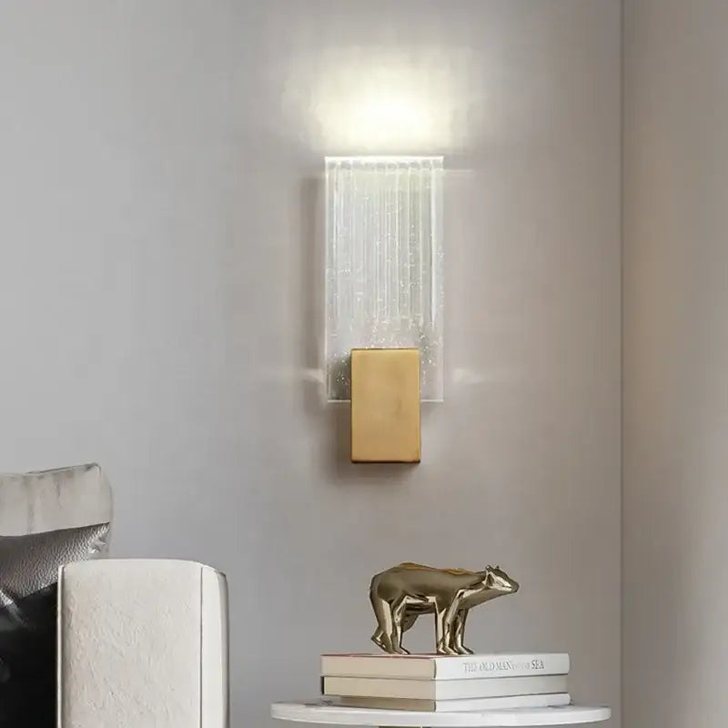 Gold Crystal Brass Wall Lamp