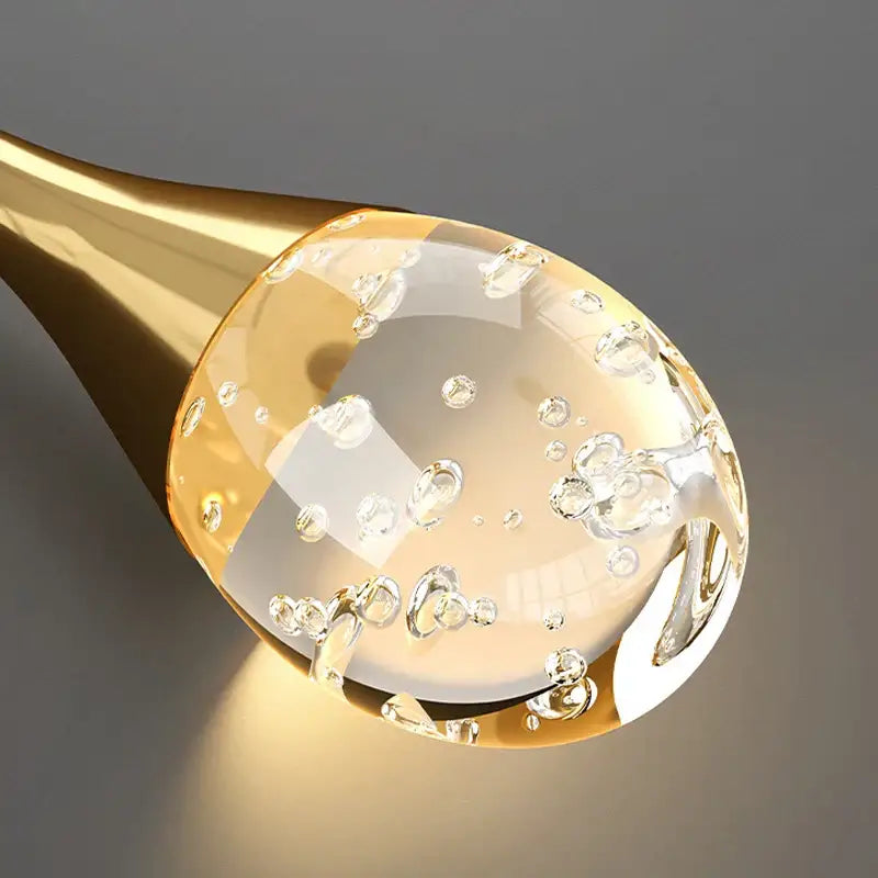 Gold Crystal Dining Chandelier with Precision Crystals