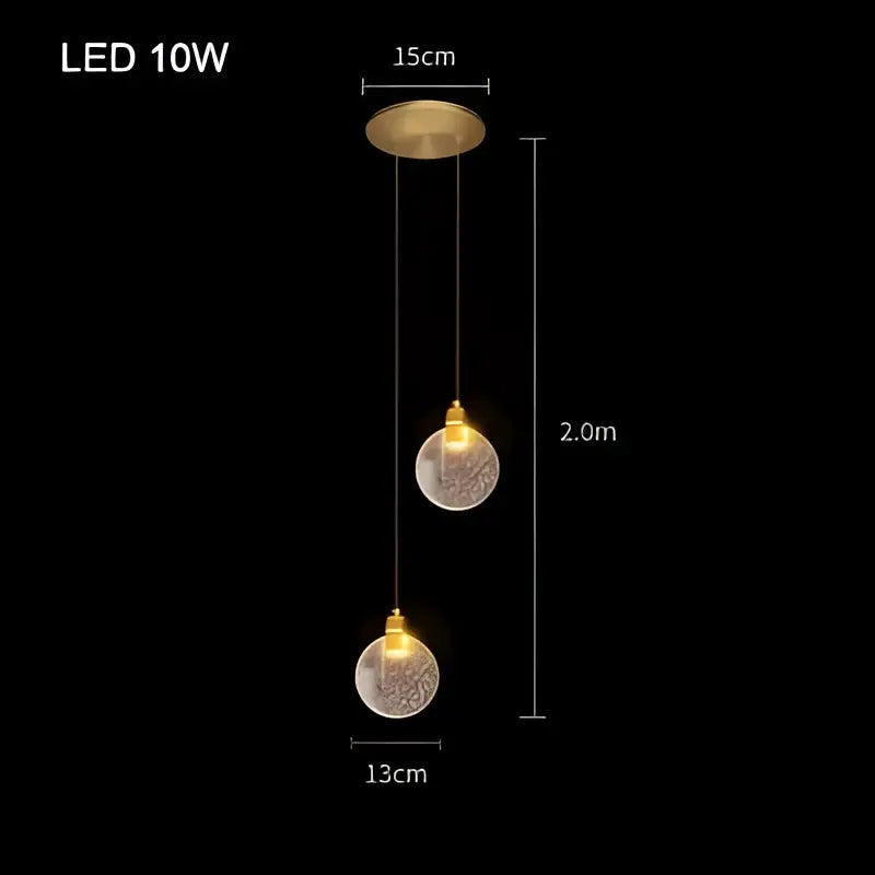 Gold Bubble Pendant Chandelier