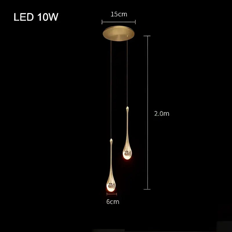 Gold Bubble Pendant Chandelier