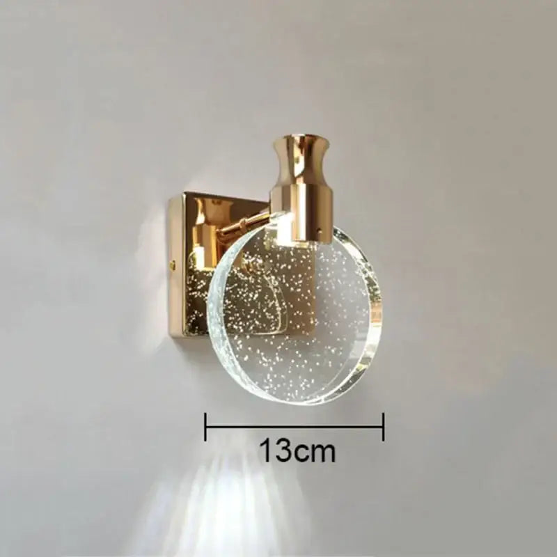 Gold Bubble Wall Lamp with Adjustable Color