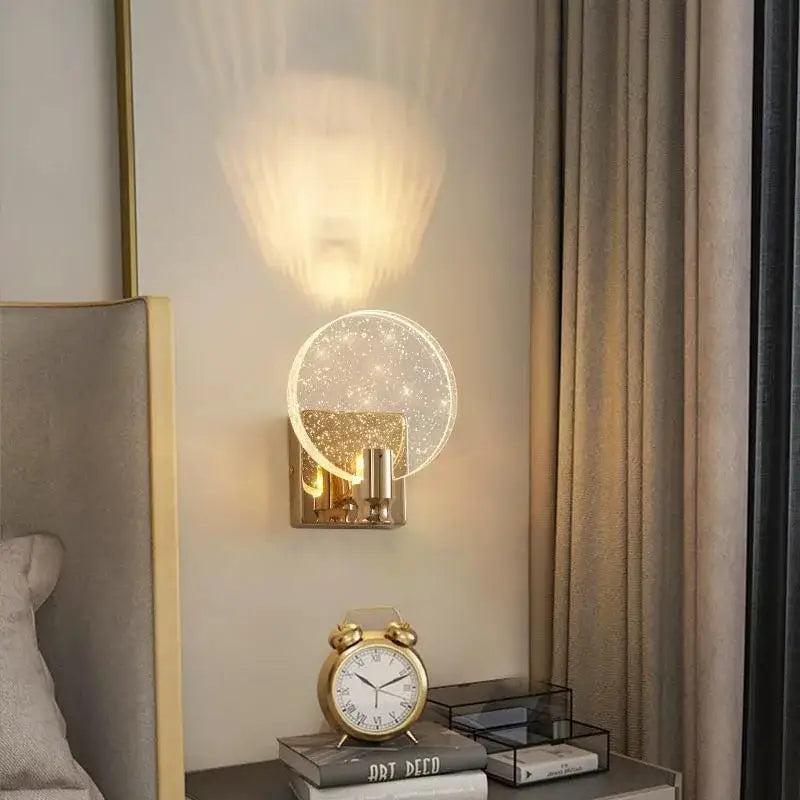 Gold Bubble Wall Lamp with Adjustable Color