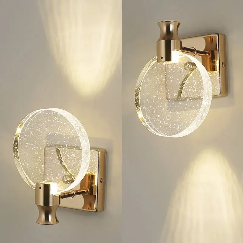 Gold Bubble Wall Lamp with Adjustable Color