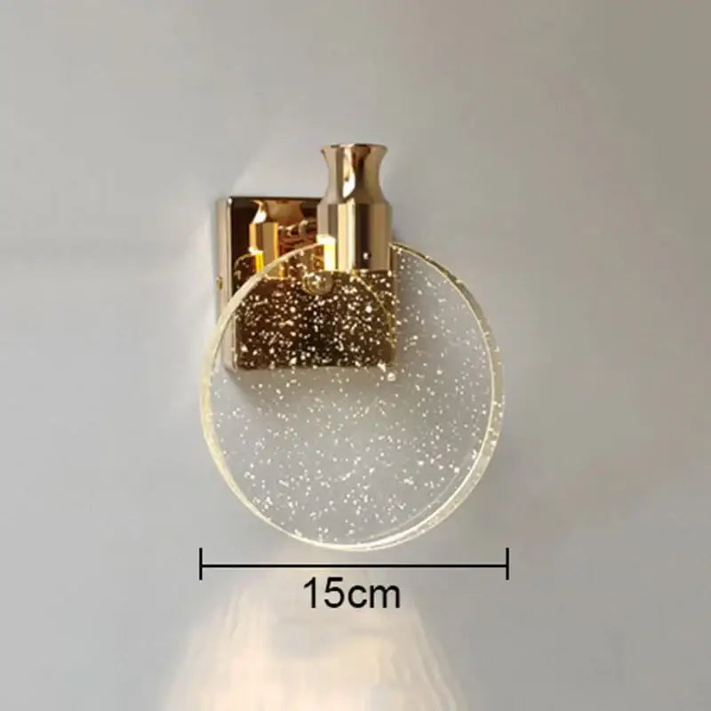 Gold Bubble Wall Lamp with Adjustable Color