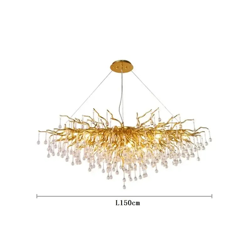 Gold Branch Ceiling Chandelier