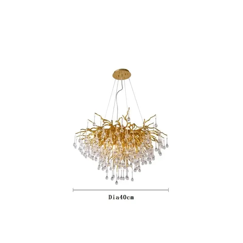 Gold Branch Ceiling Chandelier