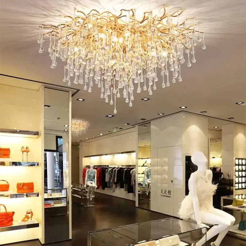 Gold Branch Ceiling Chandelier