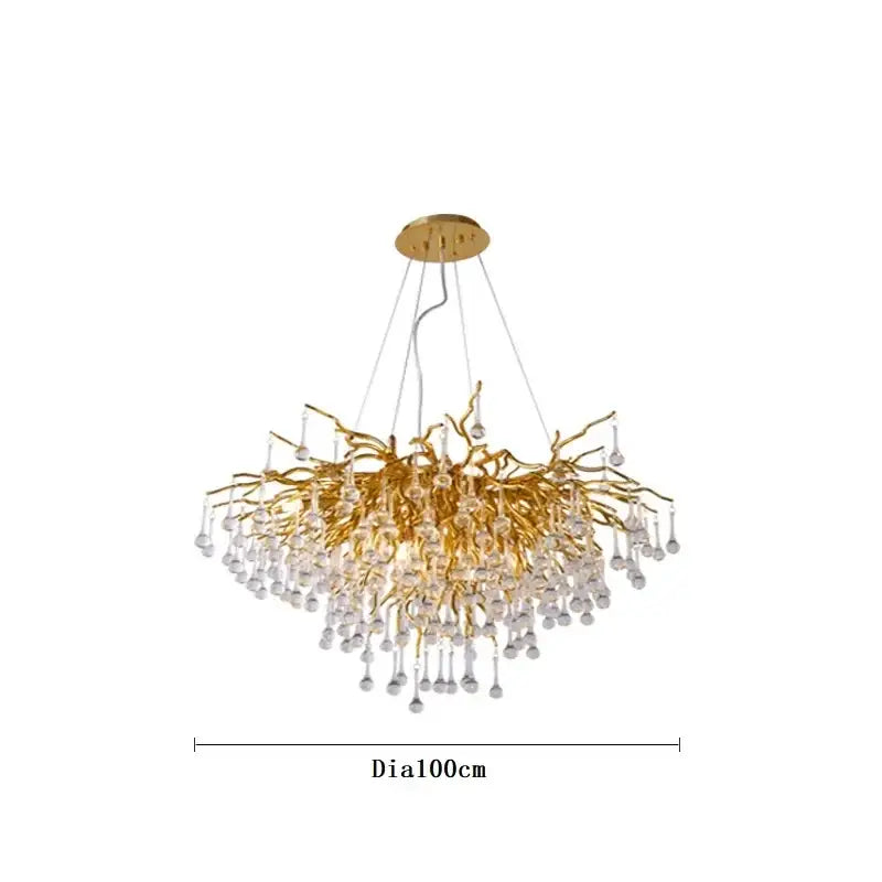 Gold Branch Ceiling Chandelier