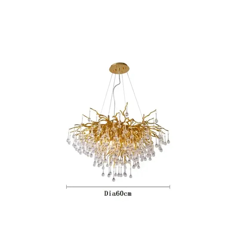 Gold Branch Ceiling Chandelier