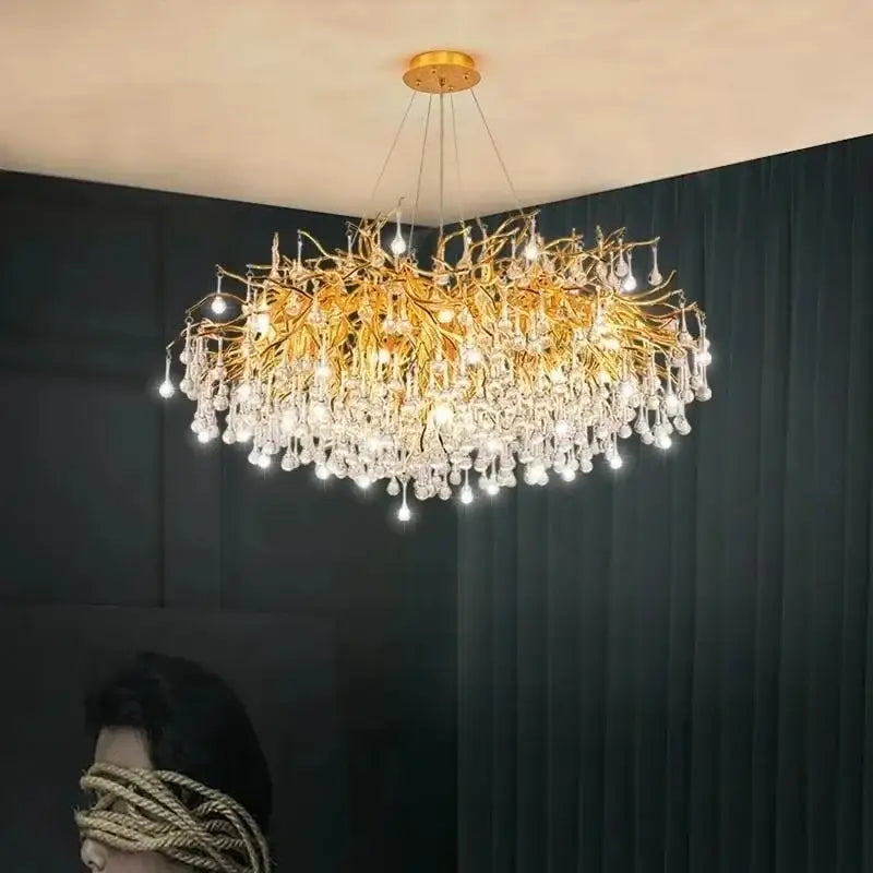 Gold Branch Ceiling Chandelier