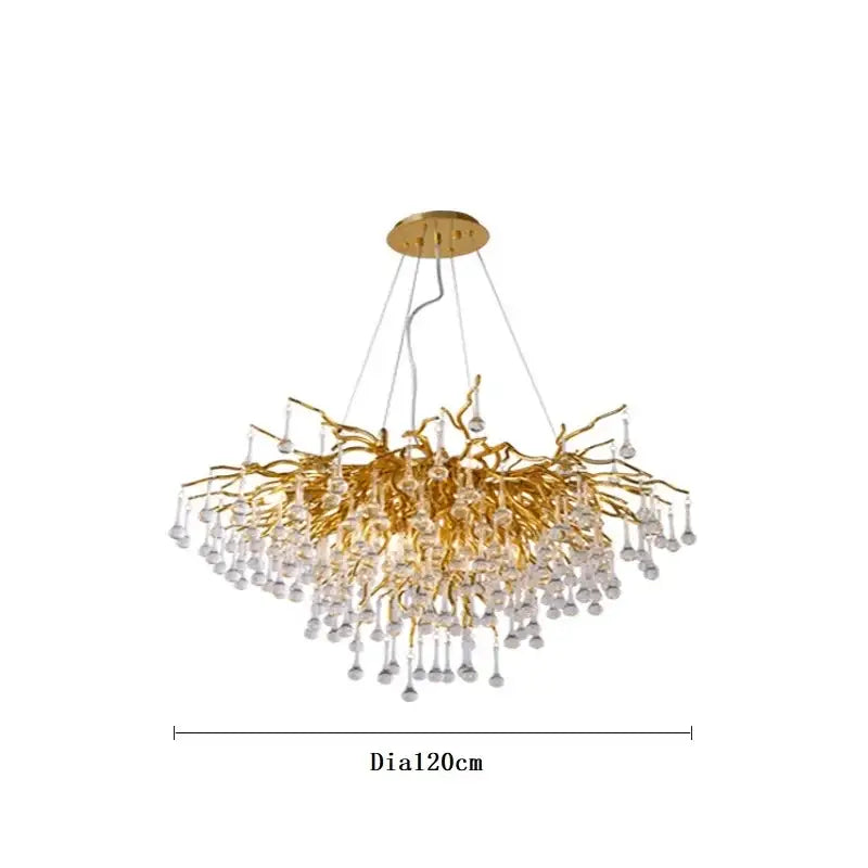 Gold Branch Ceiling Chandelier