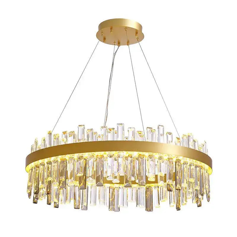 Gold Crystal Hanging Lamp