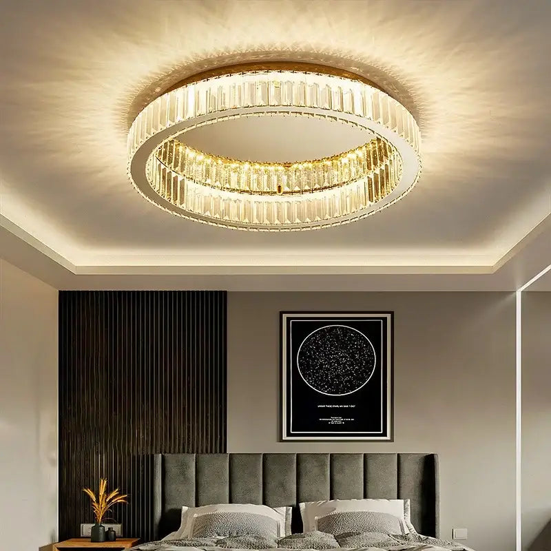 Gold Nordic Circle Chandelier