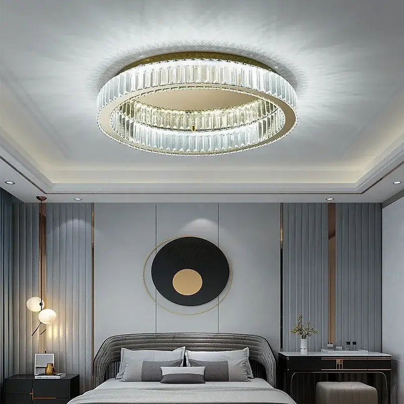 Gold Nordic Circle Chandelier