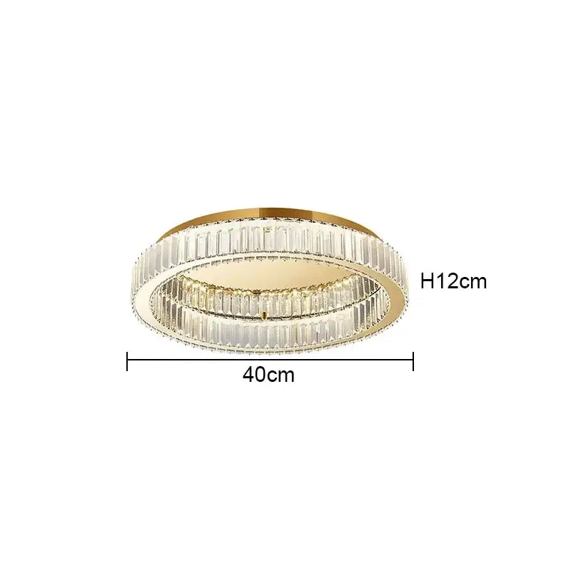 Gold Nordic Circle Chandelier