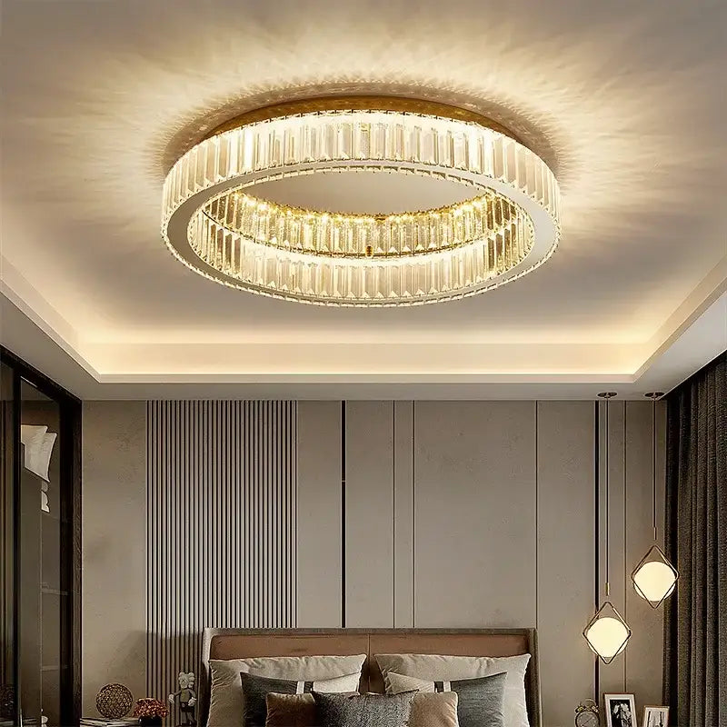 Gold Nordic Circle Chandelier