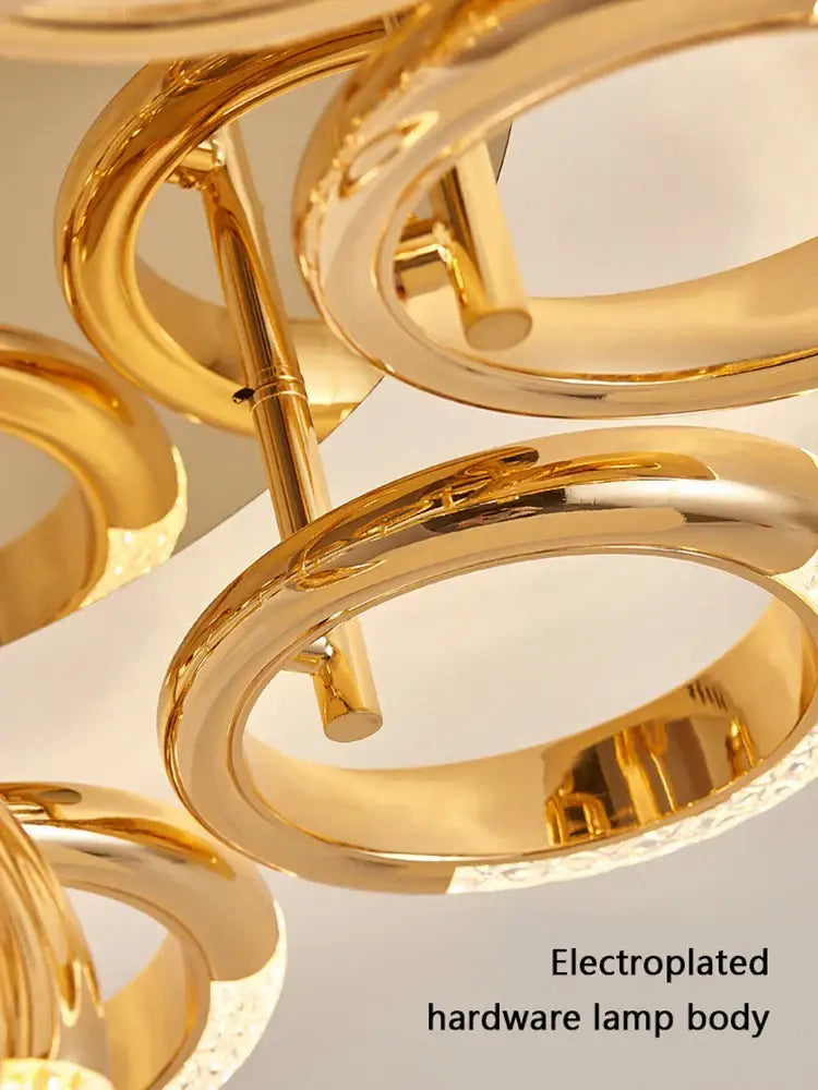 Gold Circle Ring Ceiling Light