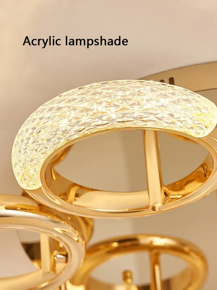 Gold Circle Ring Ceiling Light