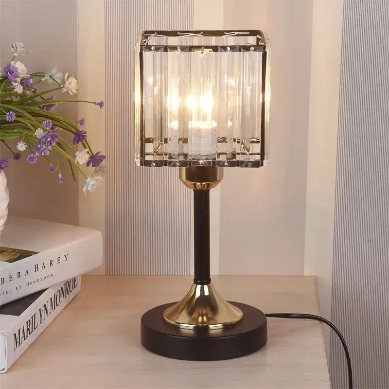Gold Crystal Desk Lamp