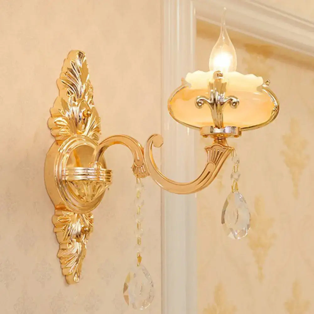 Gold Crystal Wall Mount