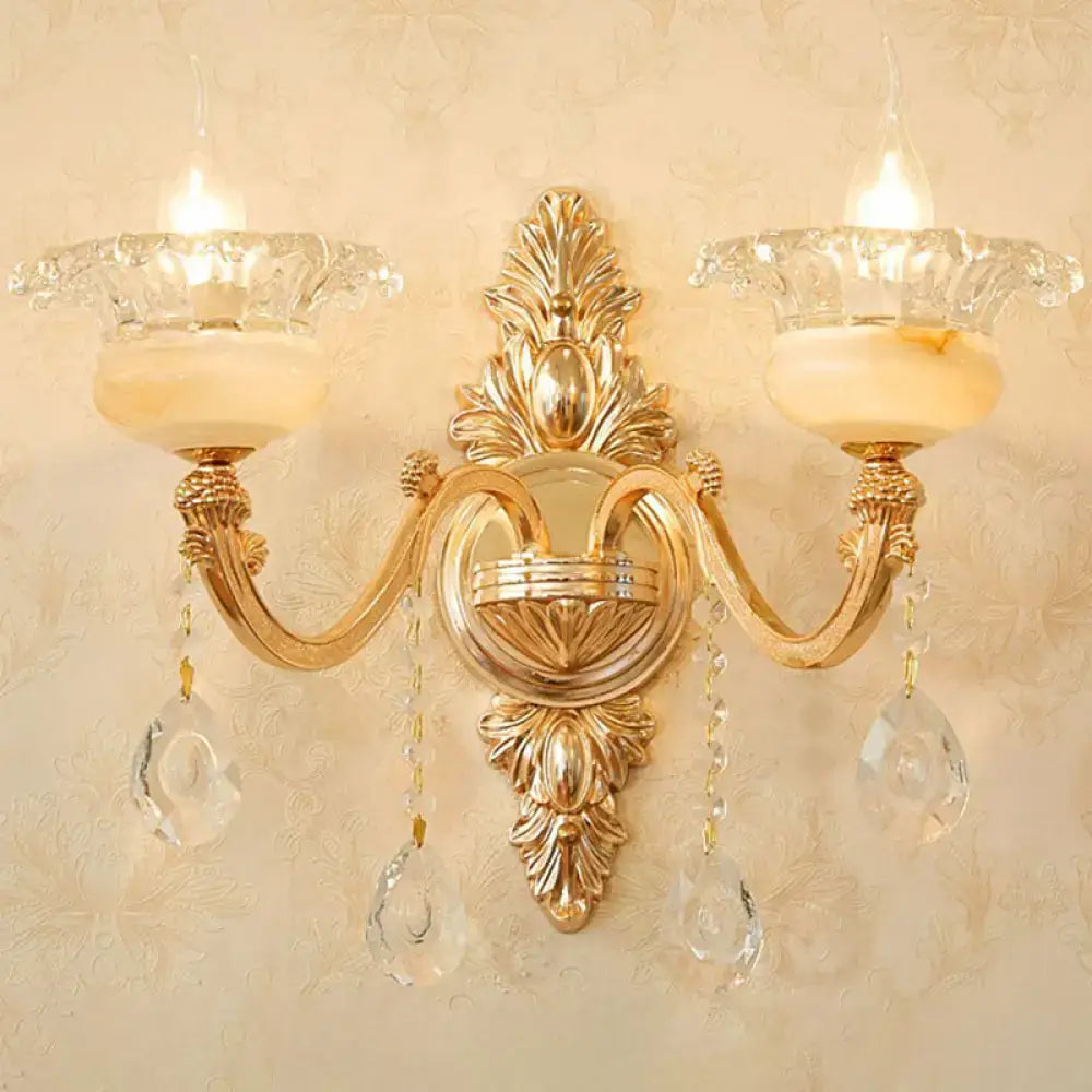 Gold Crystal Wall Mount