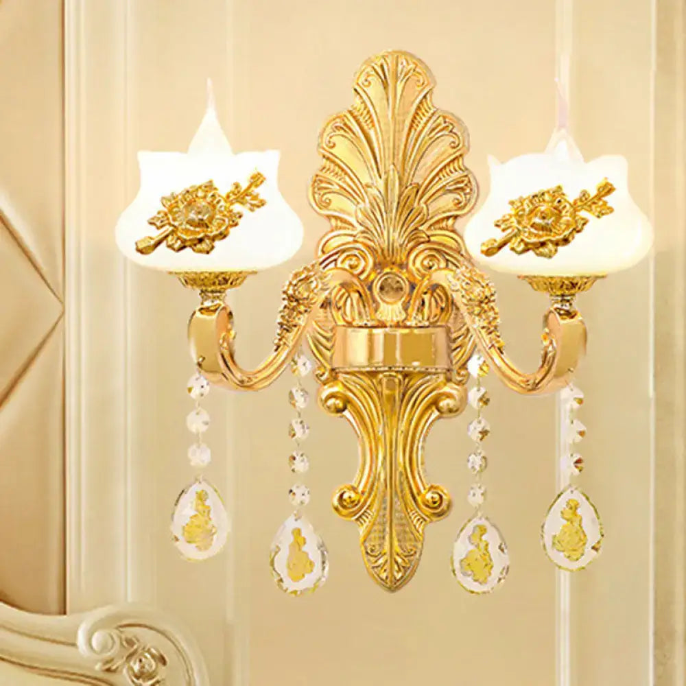 Gold Crystal Wall Mount