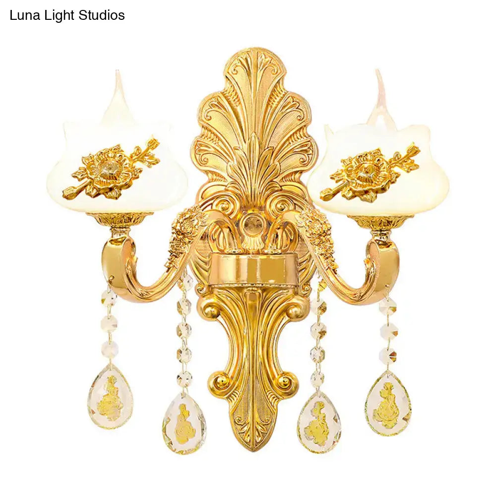 Gold Crystal Wall Mount