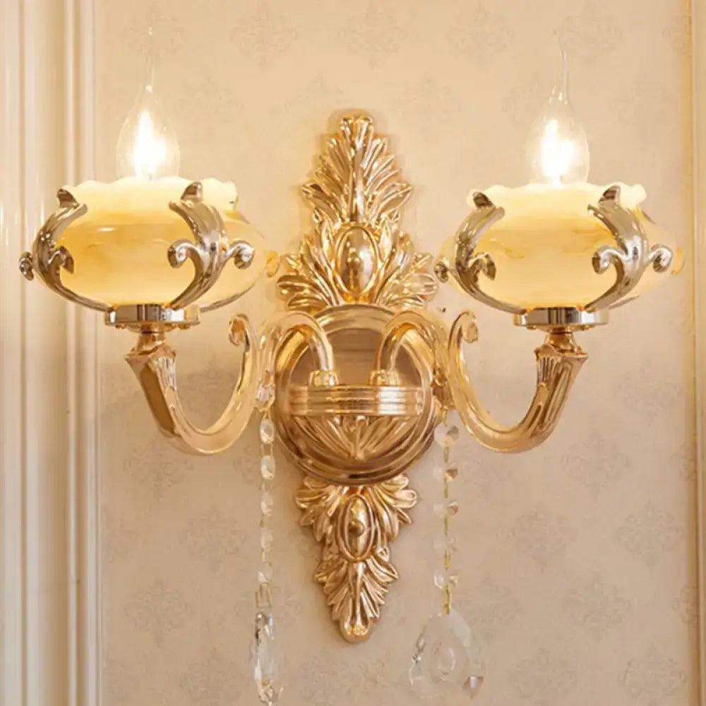 Gold Crystal Wall Mount