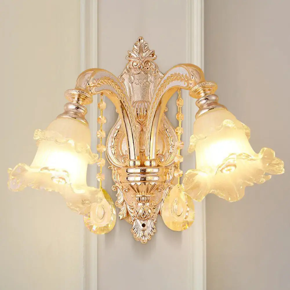 Gold Crystal Wall Mount