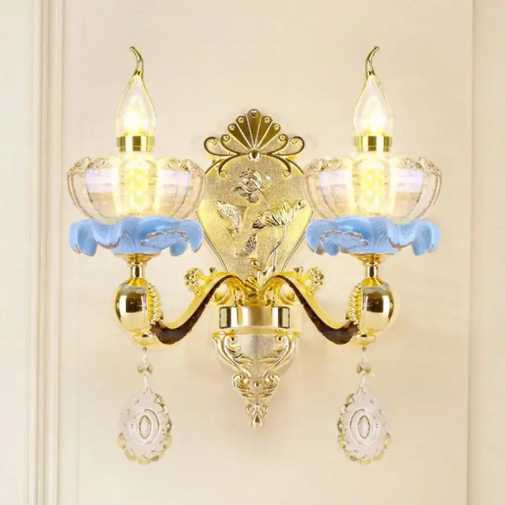 Gold Crystal Wall Mount
