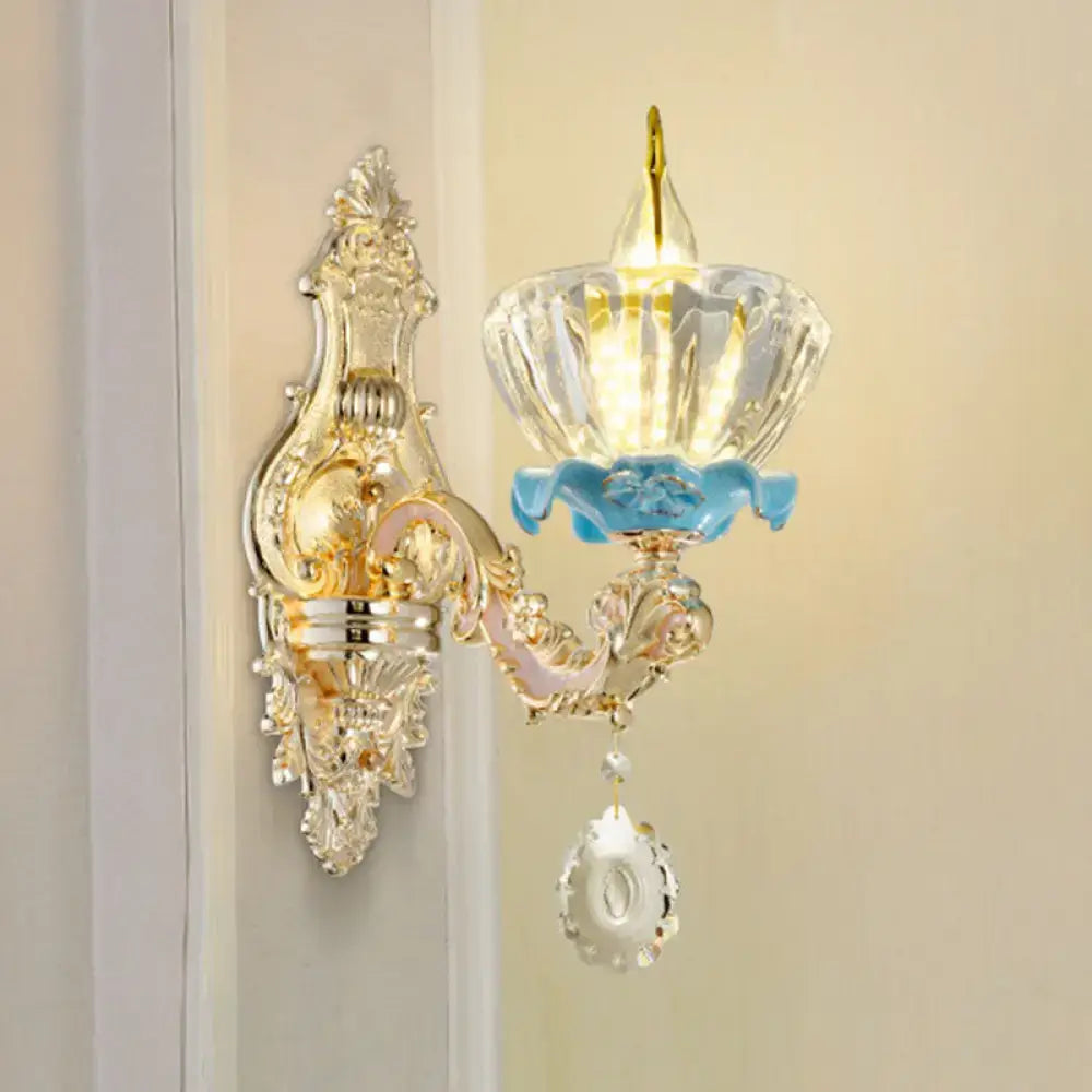 Gold Crystal Wall Mount