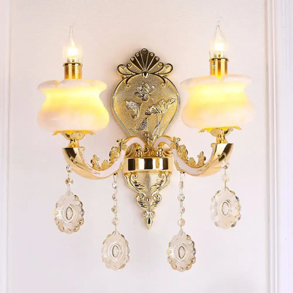 Gold Crystal Wall Mount