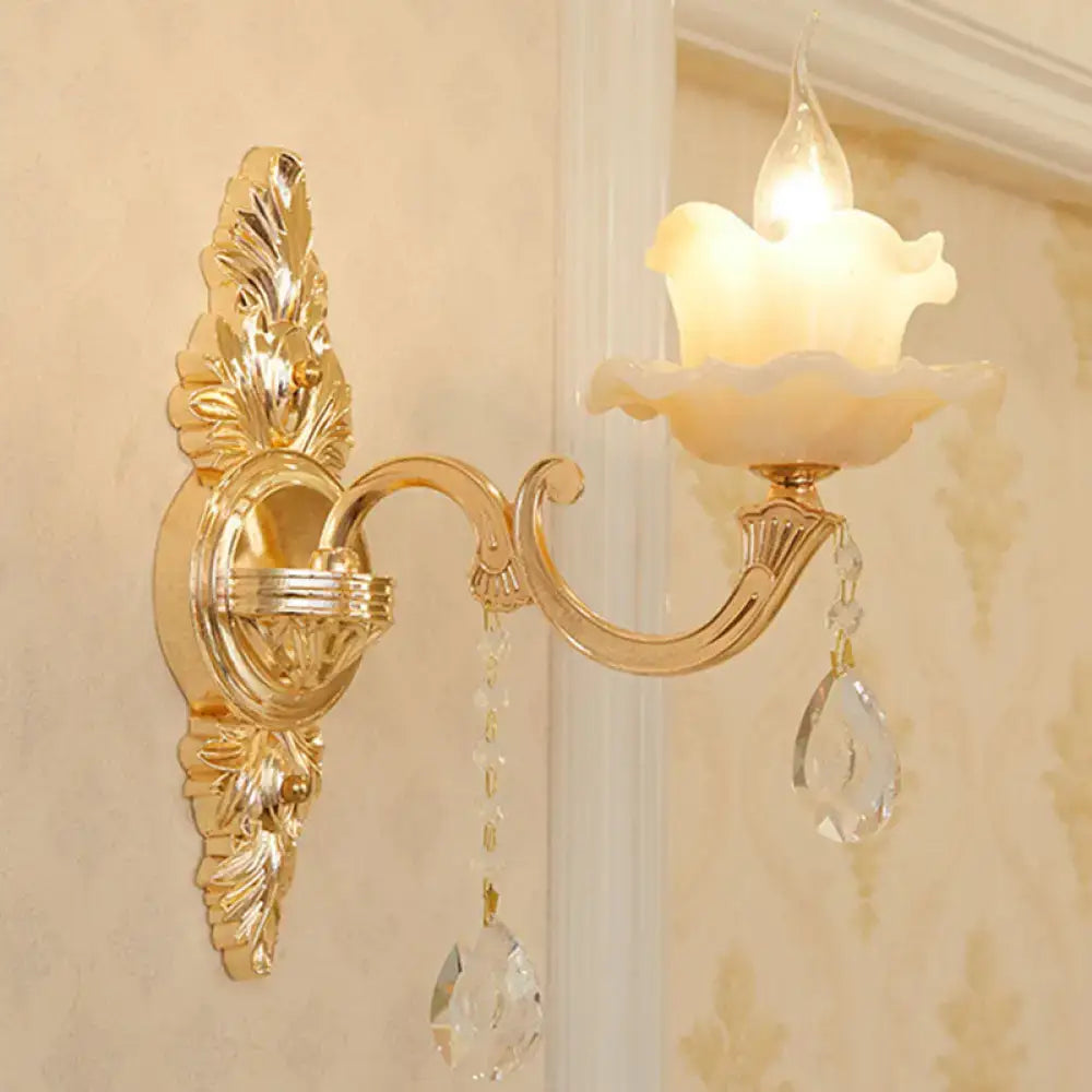 Gold Crystal Wall Mount
