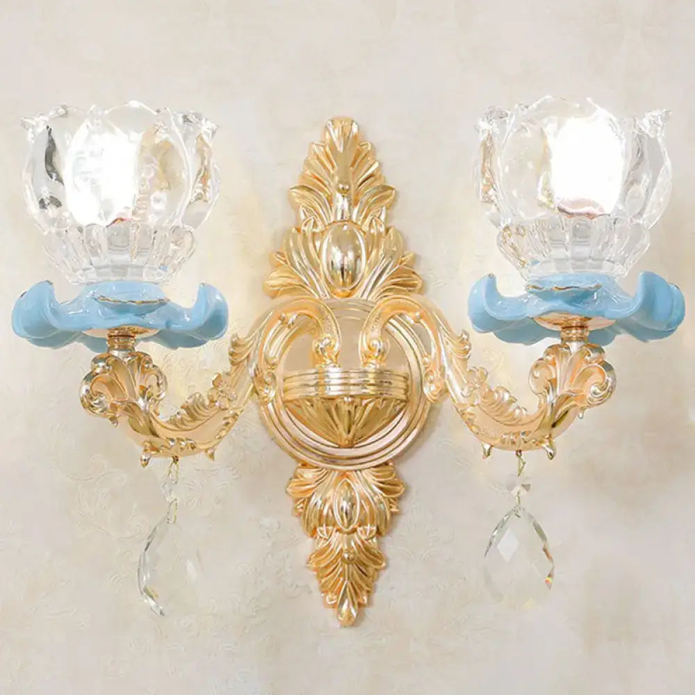 Gold Crystal Wall Mount
