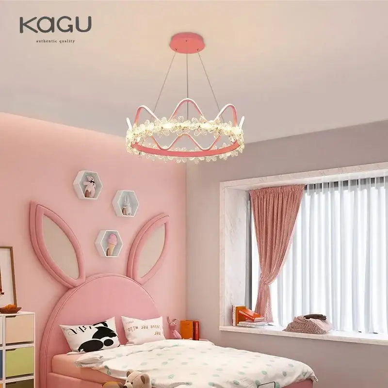 Gold Crystal Flower Ring Chandelier