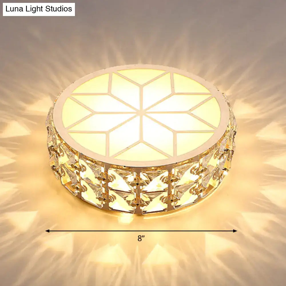 Gold Crystal Flush Light