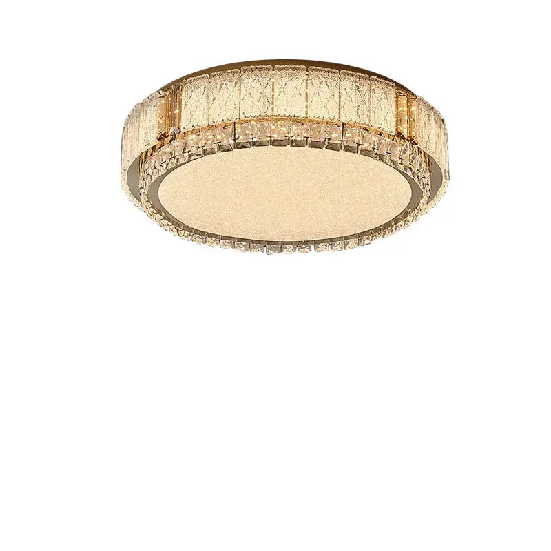 Gold Crystal Ceiling Fixture