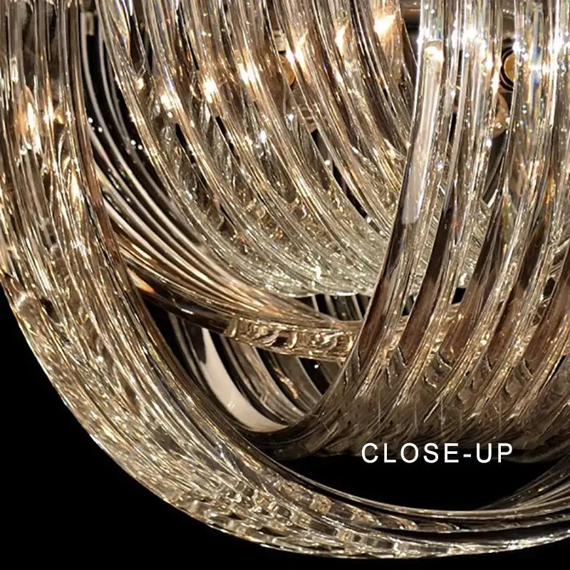 Gold Crystal 80cm Pendant Lights