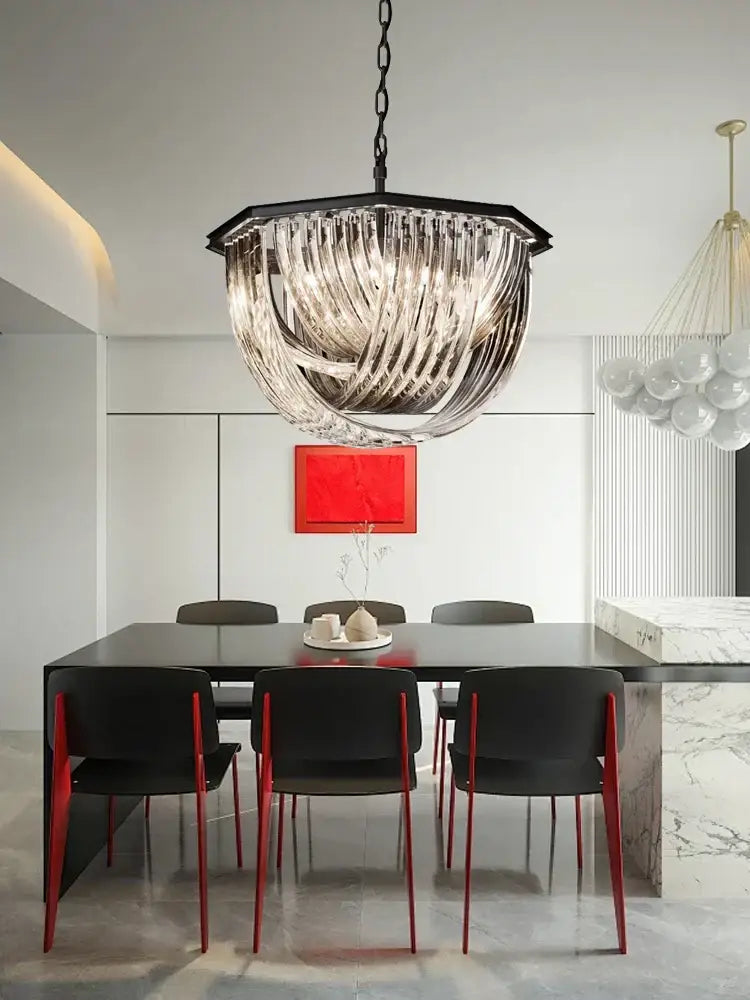 Gold Crystal 80cm Pendant Lights