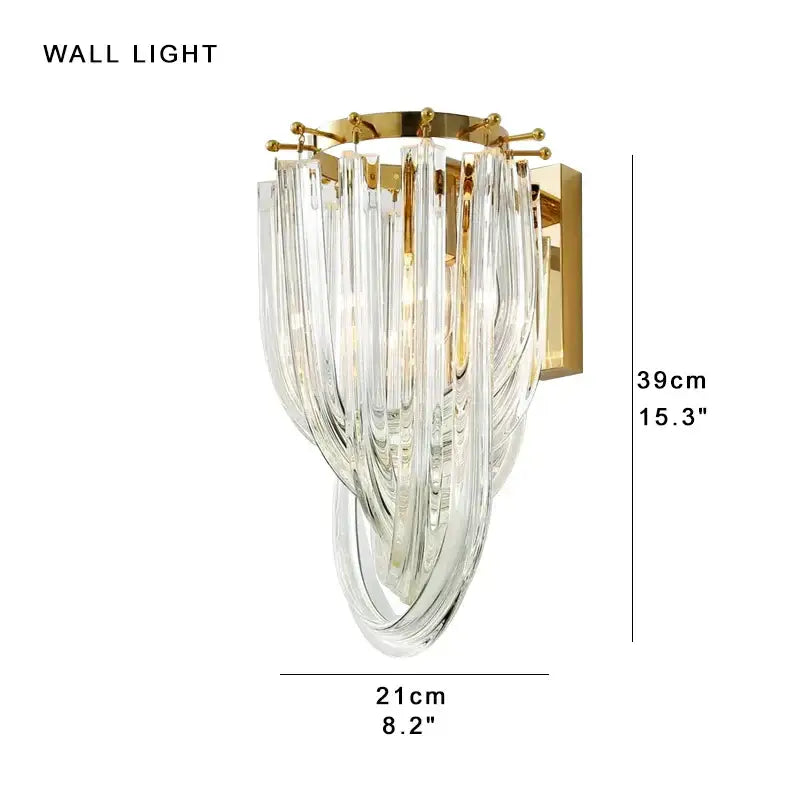 Gold Crystal 80cm Pendant Lights