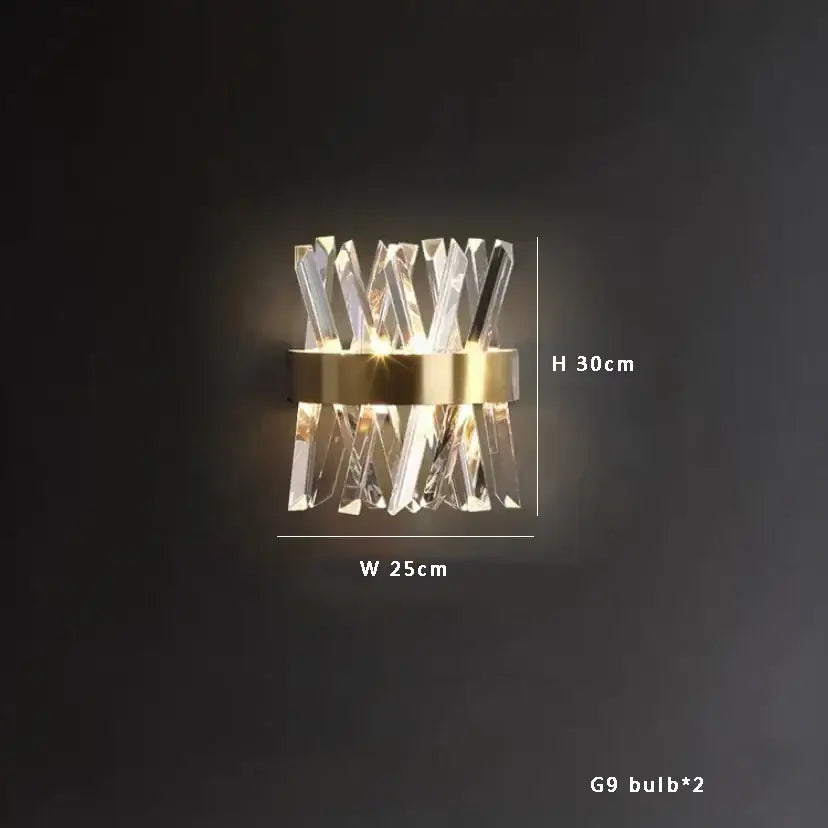 Gold Crystal 80cm Pendant Lights