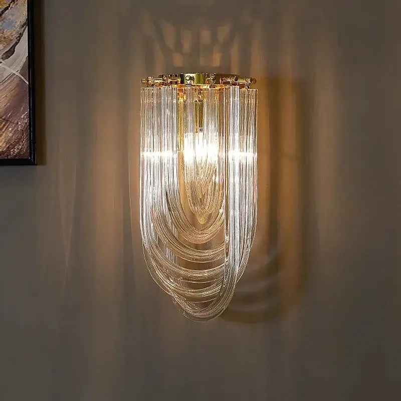 Gold Crystal 80cm Pendant Lights